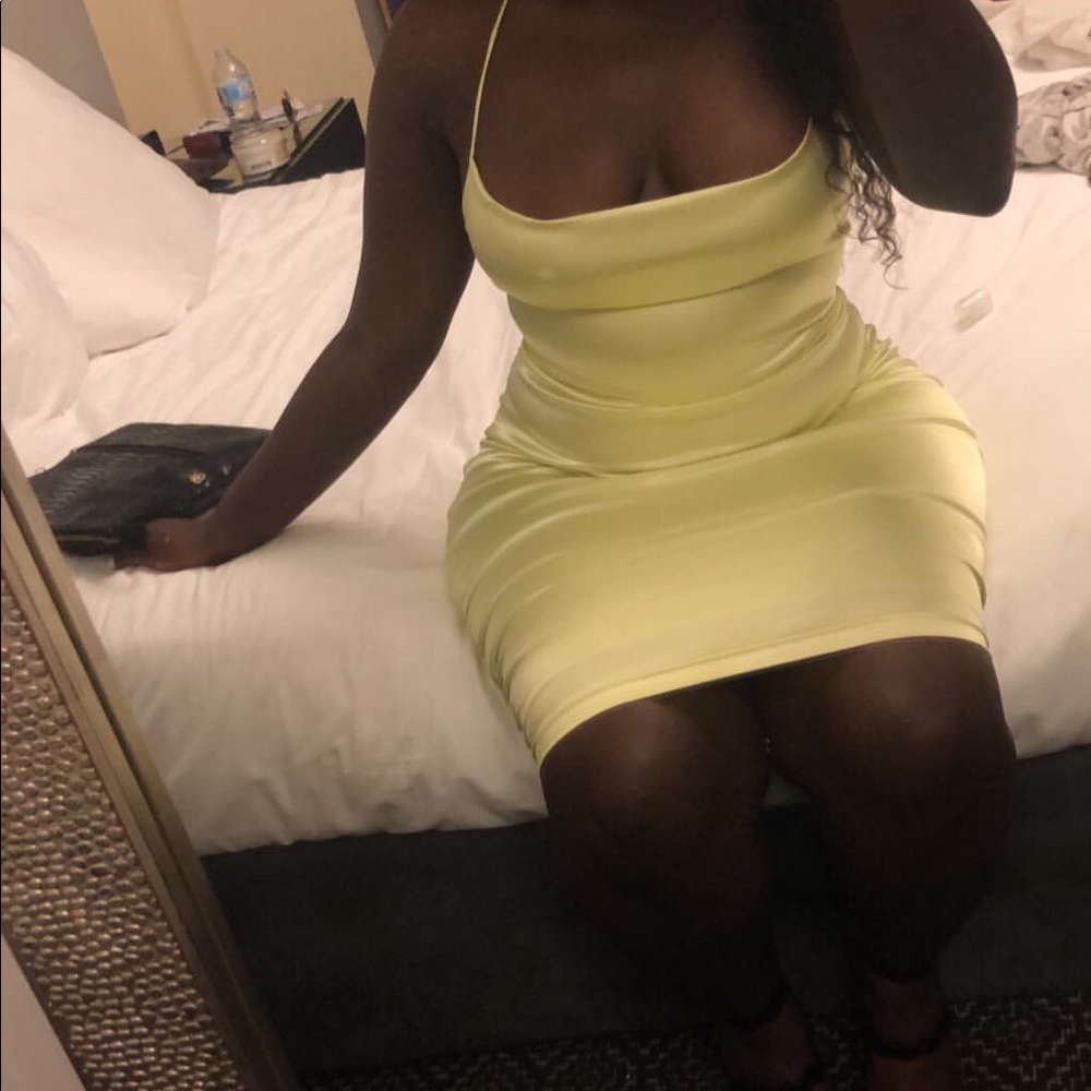 Light neon yellow dress
